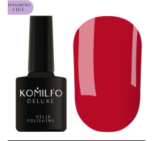 Gel polish Komilfo Deluxe Series №D085 HEMA/TPO free, raspberry red enamel, 8 ml