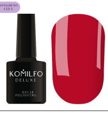 Гель-лак Komilfo Deluxe Series №D085 HEMA/TPO free, малиново-червоний емаль, 8 мл