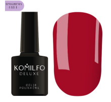Gel polish Komilfo Deluxe Series No. D086 HEMA/TPO Free, cherry red enamel, 8 ml