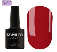 Гель-лак Komilfo Deluxe Series №D087 HEMA/TPO Free, темно-червоний емаль, 8 мл