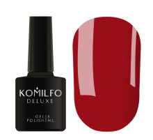 Гель-лак Komilfo Deluxe Series №D087 темно-червоний емаль, 8 мл