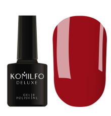 Гель-лак Komilfo Deluxe Series №D087 темно-червоний емаль, 8 мл