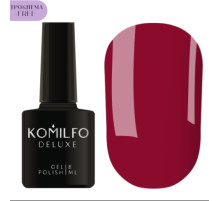 Гель-лак Komilfo Deluxe Series №D090 HEMA/TPO Free, ягідний темно-малиновий емаль, 8 мл
