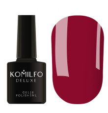 Гель-лак Komilfo Deluxe Series №D090 ягідний темно-малиновий емаль, 8 мл