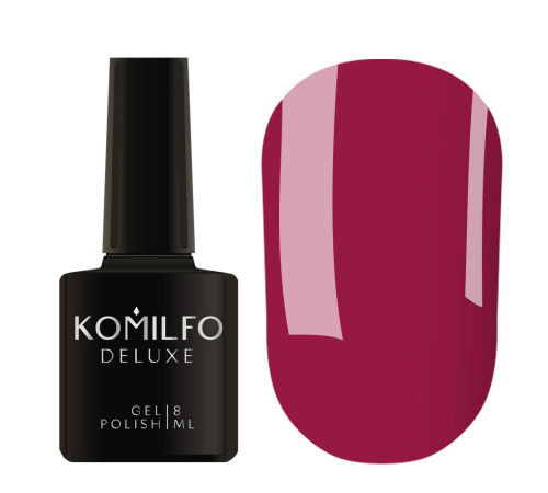 Гель-лак Komilfo Deluxe Series №D091 пурпурно-рожевий емаль, 8 мл