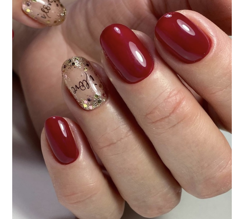 Гель-лак Komilfo Deluxe Series №D096 бордова марсала емаль, 8 мл