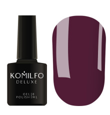 Гель-лак Komilfo Deluxe Series №D104 баклажановий емаль, 8 мл