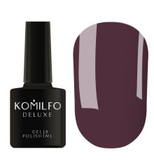 Гель-лак Komilfo Deluxe Series №D105 сіро-баклажановий емаль, 8 мл