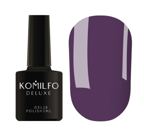 Гель-лак Komilfo Deluxe Series №D109 приглушений фіолетовий емаль 8 мл