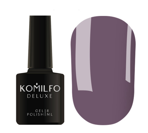 Гель-лак Komilfo Deluxe Series №D110 сіро-фіолетовий емаль 8 мл