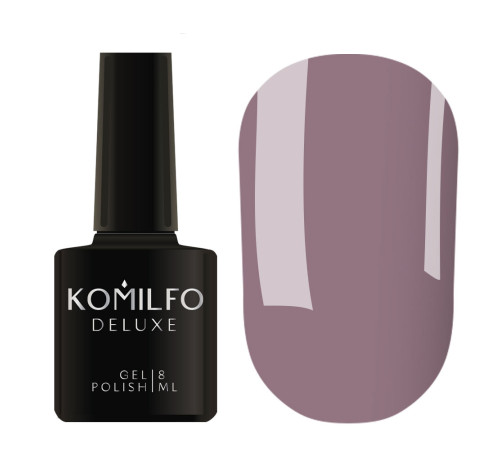 Гель-лак Komilfo Deluxe Series №D111 світлий сіро-фіолетовий емаль, 8 мл