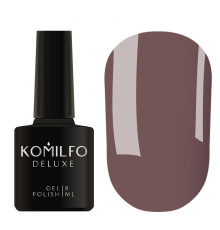 Гель-лак Komilfo Deluxe Series №D112 трохи лілово-сіро-коричневий емаль, 8 мл