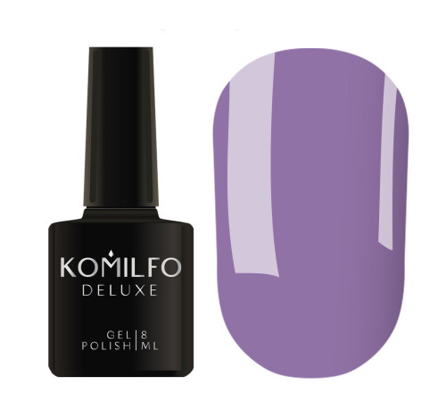 Гель-лак Komilfo Deluxe Series №D115 лавандово-синій емаль, 8 мл