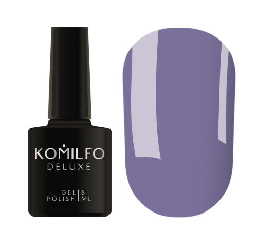 Гель-лак Komilfo Deluxe Series №D117 приглушений світло-синій емаль, 8 мл