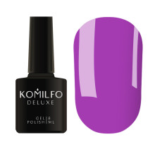 Гель-лак Komilfo Deluxe Series №D122 насичений бузковий емаль, 8 мл