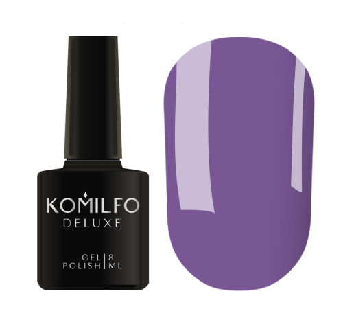 Гель-лак Komilfo Deluxe Series №D124 приглушений синій емаль, 8 мл