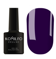 Гель-лак Komilfo Deluxe Series №D129 приглушений темно-синій емаль 8 мл