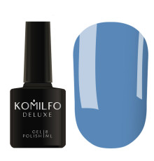 Гель-лак Komilfo Deluxe Series №D131 насичений блакитний емаль 8 мл