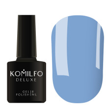Гель-лак Komilfo Deluxe Series №D132 яскравий блакитний емаль, 8 мл