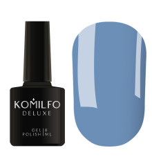 Гель-лак Komilfo Deluxe Series №D134 темно-блакитний емаль, 8 мл