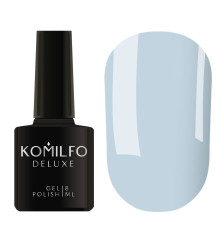 Гель-лак Komilfo Deluxe Series №D136 блідо-блакитний емаль, 8 мл