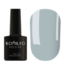 Гель-лак Komilfo Deluxe Series №D138 сіро-блакитний емаль, 8 мл