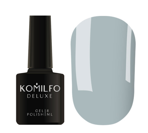 Гель-лак Komilfo Deluxe Series №D138 сіро-блакитний емаль, 8 мл