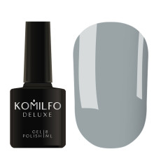 Гель-лак Komilfo Deluxe Series №D139 темний сіро-блакитний емаль, 8 мл