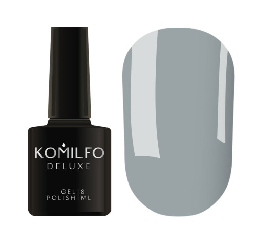 Гель-лак Komilfo Deluxe Series №D139 темний сіро-блакитний емаль, 8 мл