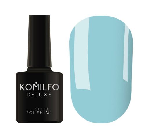 Гель-лак Komilfo Deluxe Series №D140 небесний емаль, 8 мл