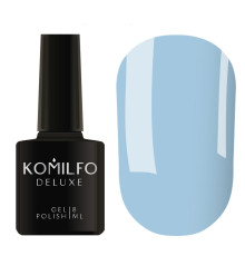 Гель-лак Komilfo Deluxe Series №D142 приглушений бірюзовий емаль, 8 мл