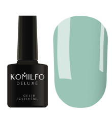 Гель-лак Komilfo Deluxe Series №D144 блідо-бірюзовий емаль 8 мл