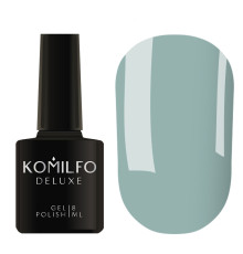 Гель-лак Komilfo Deluxe Series №D146 насичений сіро-бірюзовий емаль, 8 мл