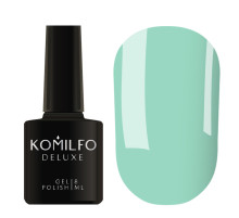 Гель-лак Komilfo Deluxe Series №D147 блакитно-бірюзовий емаль, 8 мл