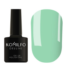 Гель-лак Komilfo Deluxe Series №D148 блакитно-бірюзовий емаль, 8 мл