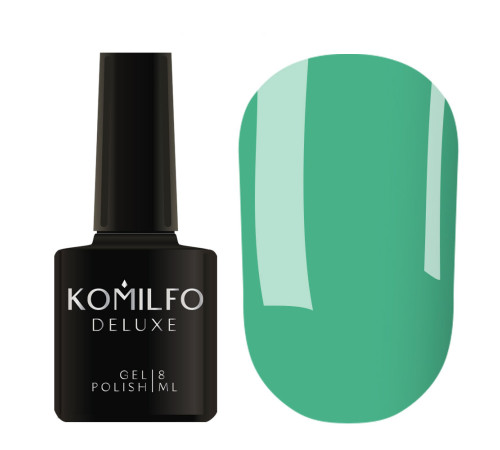 Гель-лак Komilfo Deluxe Series №D149 зелено-бірюзовий емаль, 8 мл