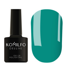 Гель-лак Komilfo Deluxe Series №D152 насичений бірюзовий емаль, 8 мл