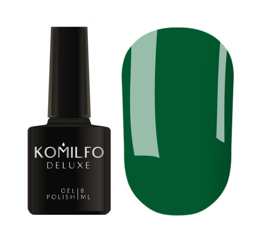 Гель-лак Komilfo Deluxe Series №D153 зеленый эмаль, 8 мл
