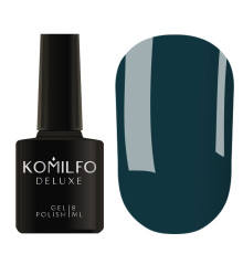 Гель-лак Komilfo Deluxe Series №D155 темний нефритовий емаль, 8 мл