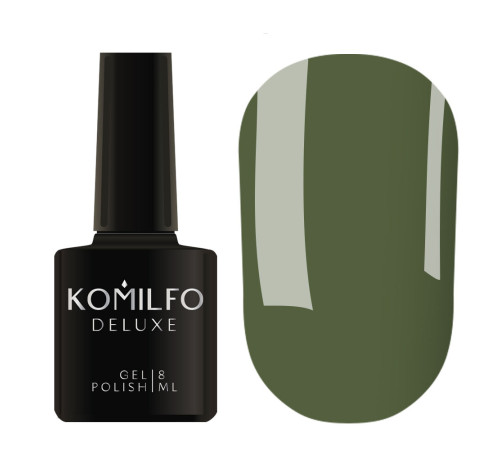 Гель-лак Komilfo Deluxe Series №D158 хаки эмаль, 8 мл