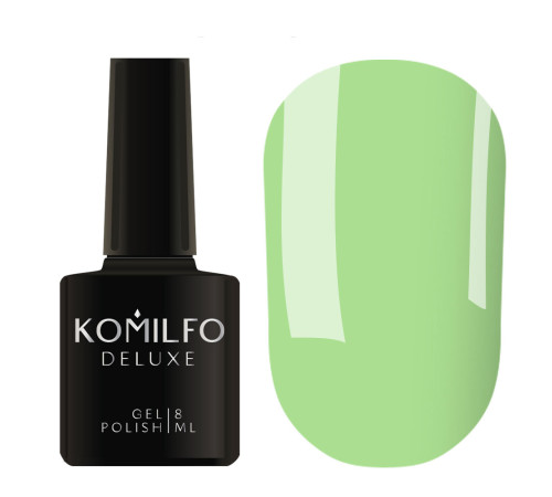 Гель-лак Komilfo Deluxe Series №D160 салатовий емаль, 8 мл