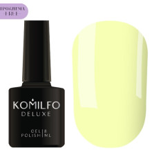 Гель-лак Komilfo Deluxe Series №D169 HEMA/TPO free, блідо-жовтий емаль, 8 мл