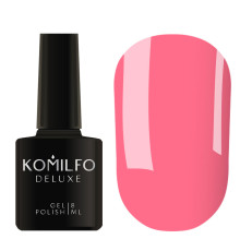 Гель-лак Komilfo Deluxe Series №D175 ніжний насичений рожевий емаль, 8 мл