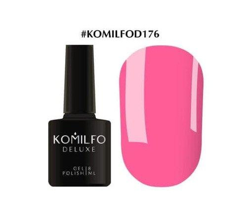 Гель-лак Komilfo Deluxe Series №D176 ніжно-рожевий емаль, 8 мл