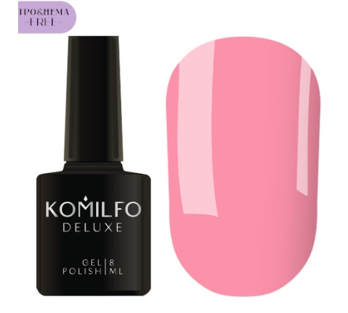 Гель-лак Komilfo Deluxe Series №D177 HEMA/TPO free, рожевий емаль, 8 мл