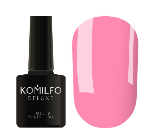 Гель-лак Komilfo Deluxe Series №D177 рожевий емаль, 8 мл