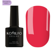 Гель-лак Komilfo Deluxe Series №D181 HEMA/TPO free, червоно-кораловий емаль, 8 мл