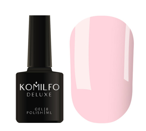 Гель-лак Komilfo Deluxe Series №D188 пастельний світло-рожево-ліловий емаль, 8 мл