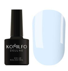 Гель-лак Komilfo Deluxe Series №D195 пастельно-блакитний емаль, 8 мл