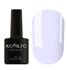 Гель-лак Komilfo Deluxe Series №D196 пастельний світло-волошковий емаль, 8 мл